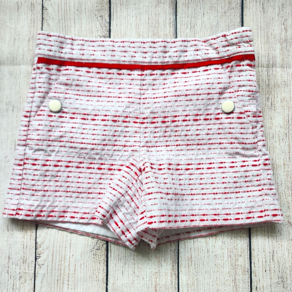 Janie & Jack preppy shorts red white boys adjustable size 5